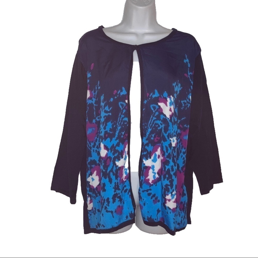 Investments Open Front Cardigan Top 1X